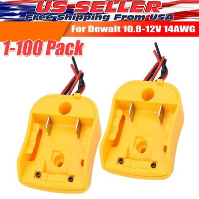 Power Connector DIY Battery Adapter Holder Dock For DeWalt 18V/20V Max Battery