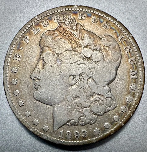 1893  MORGAN DOLLAR    VG DETAILS   KEY DATE  #1281