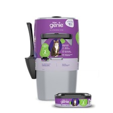 Litter Genie Standard Pail Silver  Cat Litter Box Waste Disposal System fo...