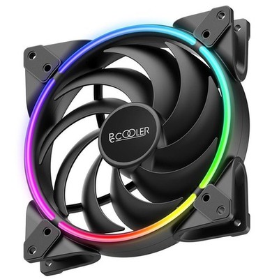 Pccooler MAX 140mm Gehäuselüfter in RGB - Ventilator - 14 cm - 1000 RPM - 2000 R