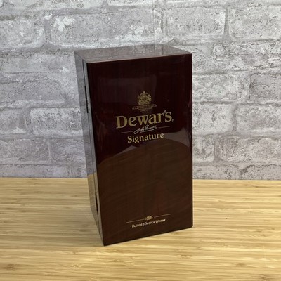 Dewar's Blended Scotch Whisky Signature Empty Bottle Display Box Only