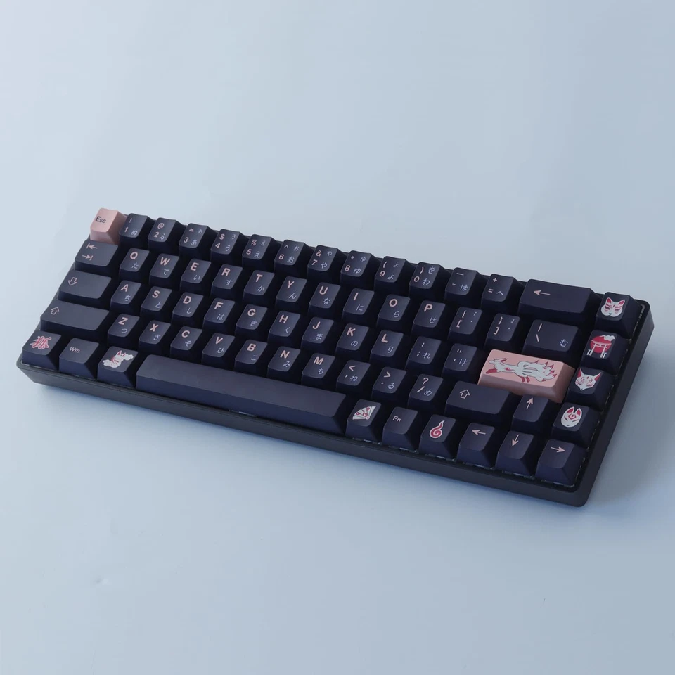 PBT keycaps, 140 Keys Dyed Sublimation Cherry Profile Keycaps Minimalist Japa... - Image 4 of 4