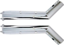 27" Angled Spring Loaded Mud Flap Hanger for Semi Trucks 2.5" Bolt Spacing