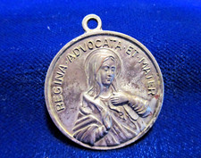 Regina Advocata Medal Prima Primaria Sodality Silvertone  1-3/8" dia