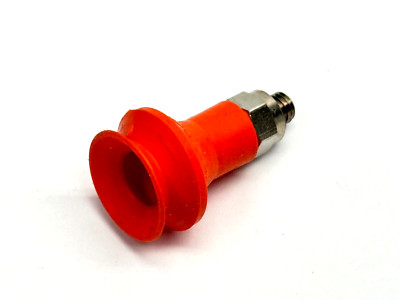 EDCO XP-B15S-10M Bellows Cup Silicone M5 Male Fit w/ Fitting