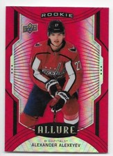 20/21 UPPER DECK ALLURE RED RAINBOW PARALLEL Hockey (#1-150) U-Pick From List
