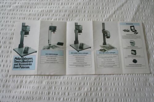 Philips enlargers, Timers and Analysers brochure