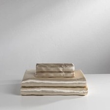 Sabanas Planas Saten Cal King Funda Para Almohada Seda Juego De Cama Suave