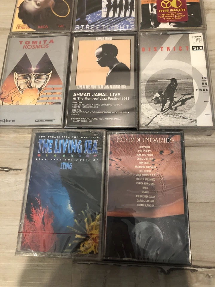 8 Jazz & Easy Listening NEW Cassettes Ahmad Jamal Missing Links Dazz Band Tomita - Image 4 of 4
