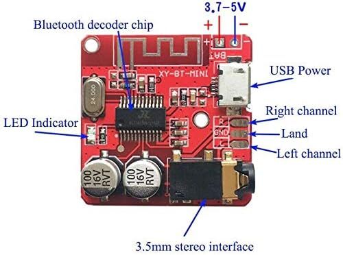 3X 4.1 MP3 Bluetooth Decoder Board Audio Verstärker Lautsprecher Receiver Modul - Bild 10 von 10