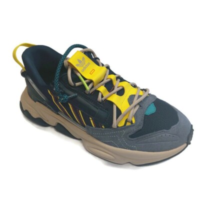 Adidas Mens Size 5 Sneakers Ozweego Zip Marathon Running Shoes Legend Ink Yellow