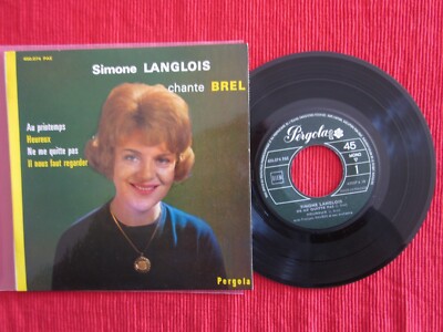 45 TOURS EP VINYL SIMONE ENGLISCH SINGT BREL IM FRÜHLING VERLÄSST MICH NICHT