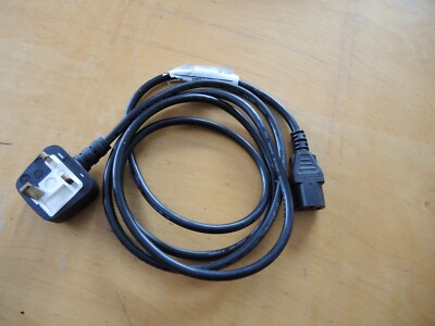 British UK 6 ft IEC Detachable AC Computer, Monitor or Machine Power Cord