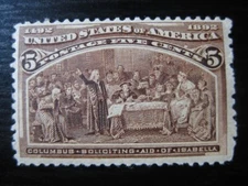 UNITED STATES Sc. #234 scarce mint MNH Columbian stamp! SCV $165.00