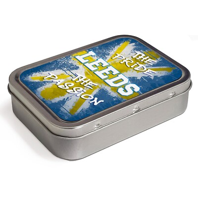 leeds united tobacco tin Personalised Leeds Tobacco Tin Football Retro 2oz Baccy Pride & Passion  PR35