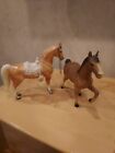 Vintage Hard Plastic Horses marked Usa and Kt 160 Hong Kong