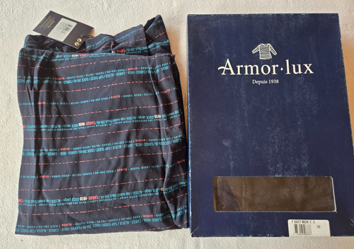 Pyjama tunisien noir neuf taille 6 marque Armor-Lux (vt) - Picture 2 of 3