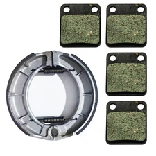Front & Rear Brake Pads & Shoes For Yamaha Bear Tracker 250X YFM250 2000-2004 
