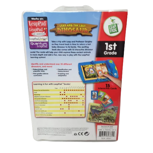 Leapfrog LeapPad (Leap And The Lost DINOSAUR) 1st Grade SCIENCE Book & Cartridge - Image 2 of 3