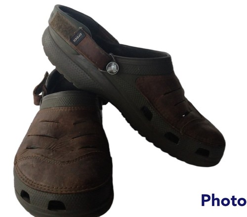 Crocs Yukon LEATHER Clog Men's 11 Slip 