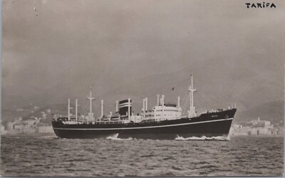 AK / Postkarte : Frachter Tarifa - 1956 , Collection Plantey