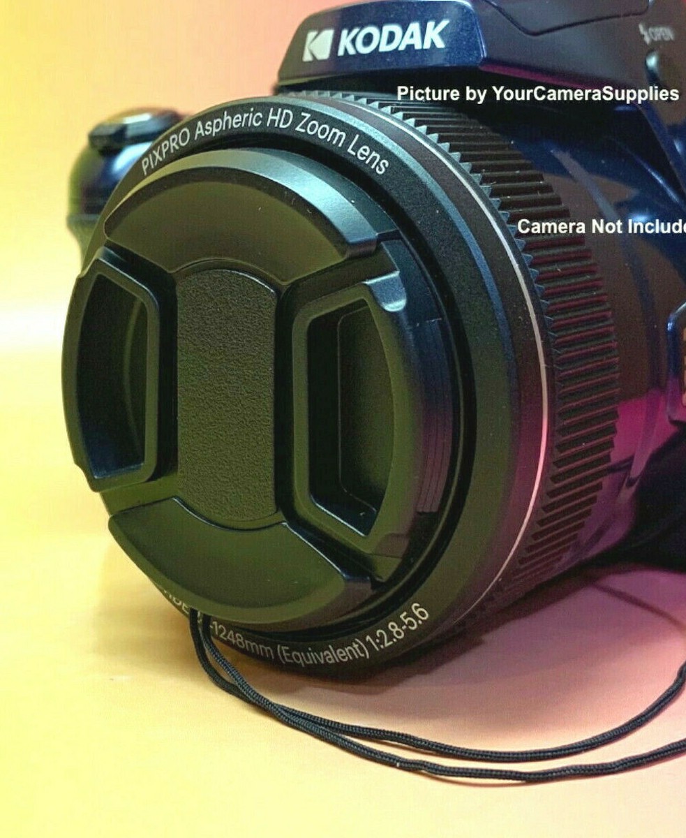 AZ901: LENS CAP fits KODAK PIXPRO AZ901 CAMERA HOLDER, SNAP-ON