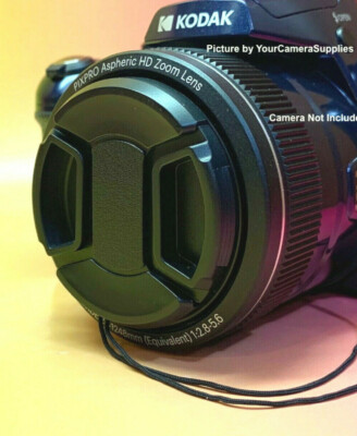 AZ901: LENS CAP fits KODAK PIXPRO AZ901 CAMERA HOLDER, SNAP-ON