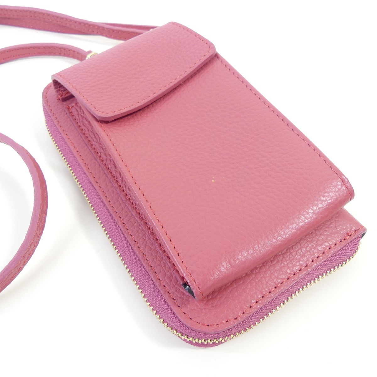 ELIE BEAUMONT LONDON Handytasche Geldbörse Bag Koralle Pink