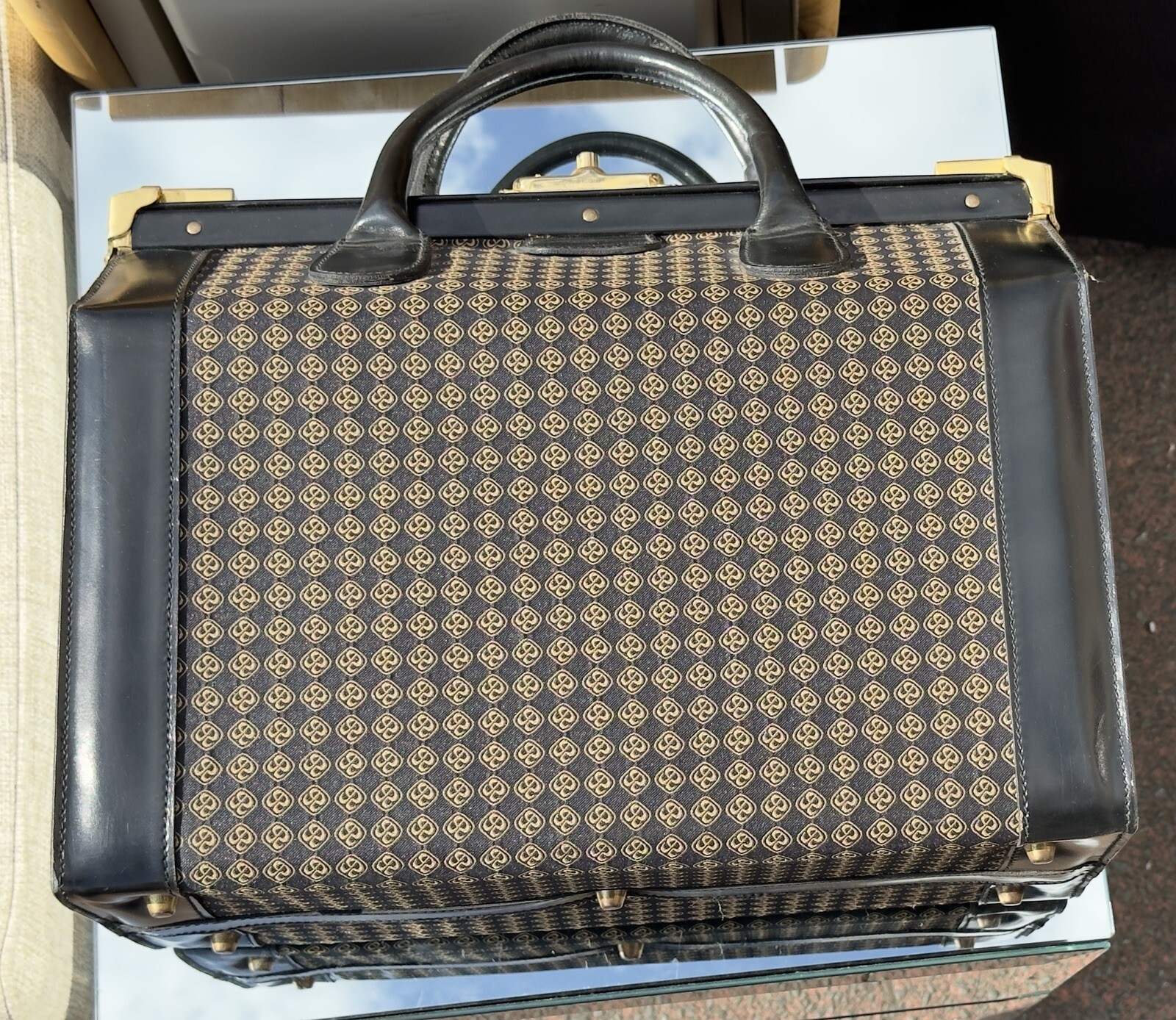 Rare "House of Rochas" Hard-Framed Carry All
