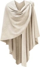 Damen Poncho Schal Cashmere Strick Cape Cardigan Frauen Kaschmir Warme Stola