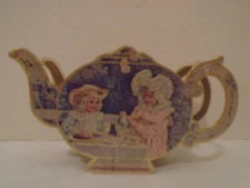  1983 Vintage Merrimack Publ. Corp Our Version of Antique Teapot Trinket Box