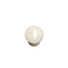  5 Pack 11/16 inch Tapered Ceramic Knob White