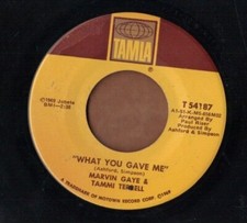 MARVIN GAYE & TAMMI TERRELL - What You Gave Me - TAMLA 60s soul 45