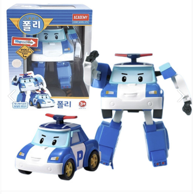 Robocar Poli Roy - Figura Transformable De Camión De Bomberos A Robot | Juguete Coleccionable De 10 Cm Para Niños