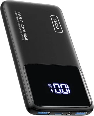INIU Power Bank, 10000mAh Slimmest Fast Charging Portable Charger, 22.5W Battery