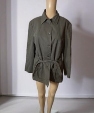 Holland And Holland Womens Coat W Belt - Size 8 Made In Italy Msrp $775
