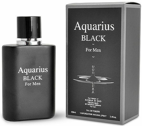 Aquarius Black Cologne for Men 3.4 FL Oz EDT by Mirage Brands Spray