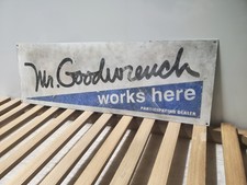 Mr Goodwrench Works Here Painted Sign Vintage...
