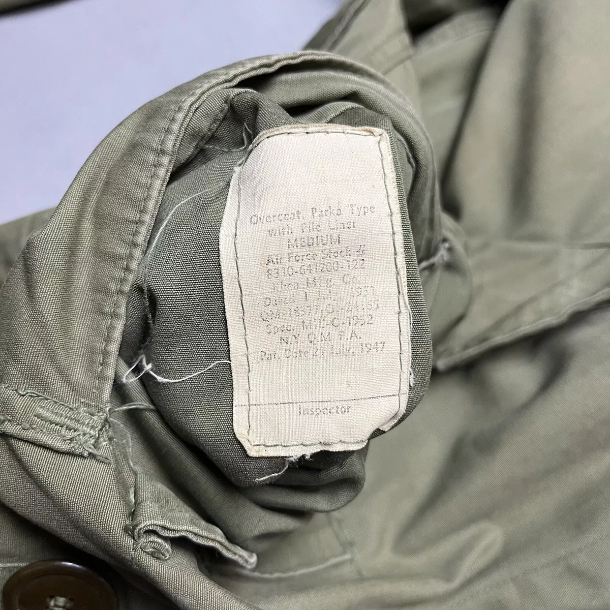 Vintage 40s M47 Parka Korean War STENCIL Moscow Bears Jacket USAF