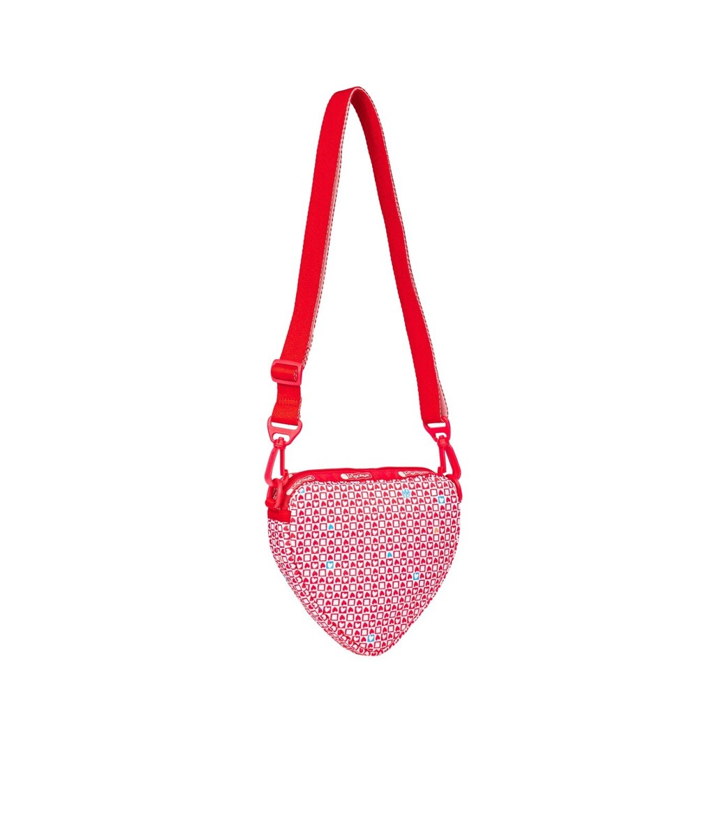 LeSportsac Stamped With Love Heart Crossbody Bag, Heart Shaped w