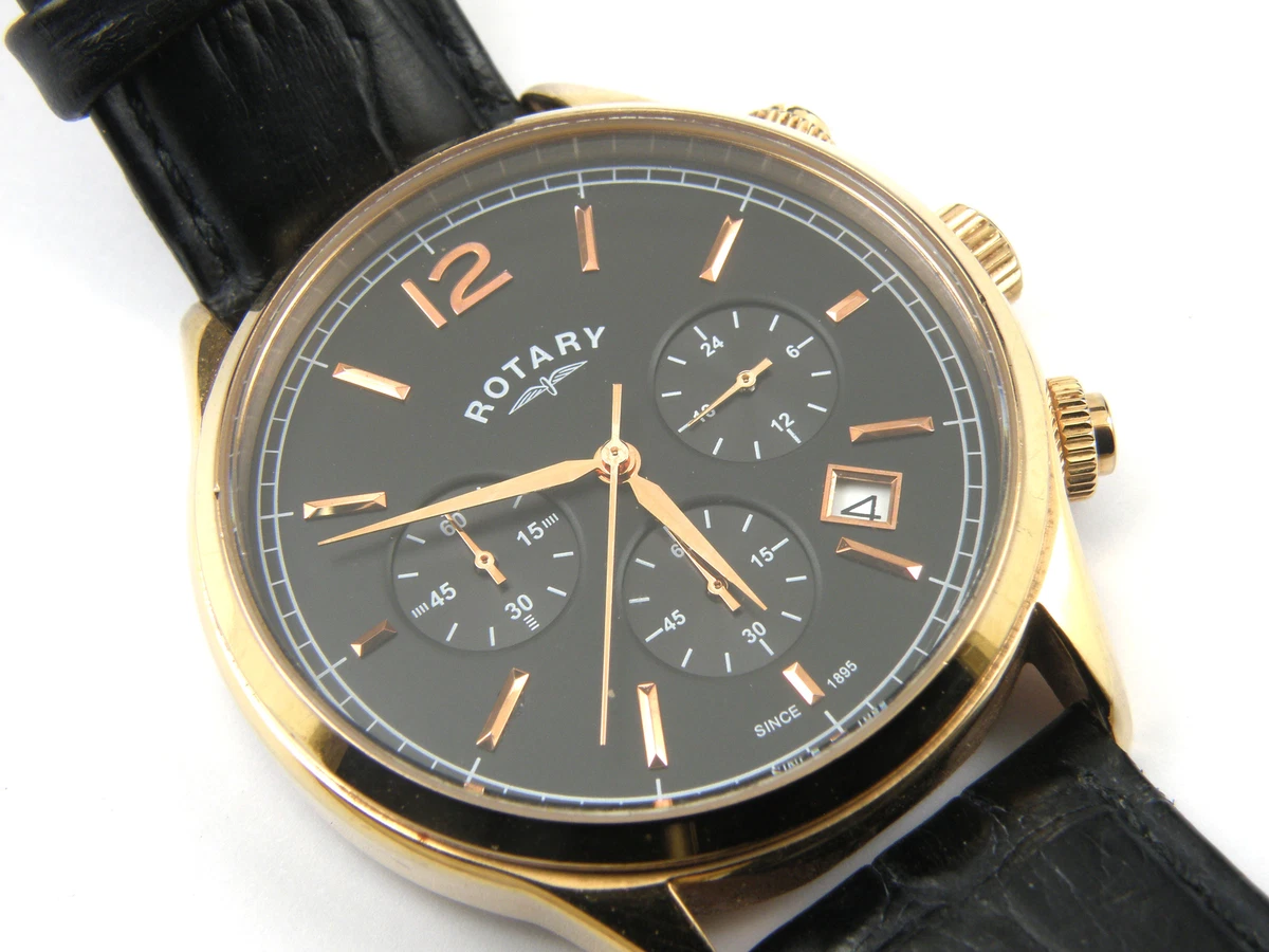 Mens leather dress watch sale