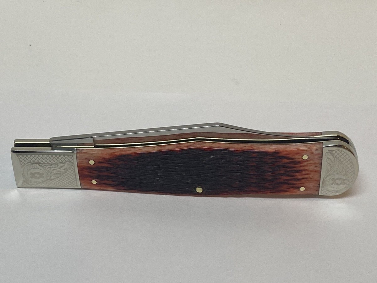 CASE XX SCROLLED ENCYCLOPEDIA SET BROTHERS TESTED RED COKE