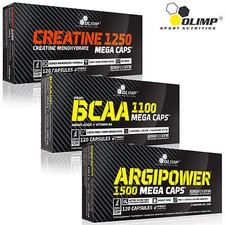 Creatina Monohidrato + BCAA + Argipower 90/180 Cápsulas. Bomba anabólica de L-arginina