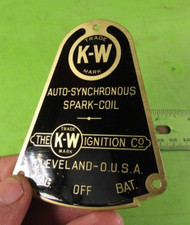 1919-1927 Ford Model T K-w Auto-synchronous Spark Coil Plate Nos 8 Mag-off-bat