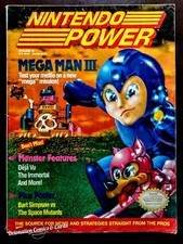 Nintendo Power Mega Man 3, poster, The Immortal,Deja Vu,Gremlins II, VOL20 Jan91