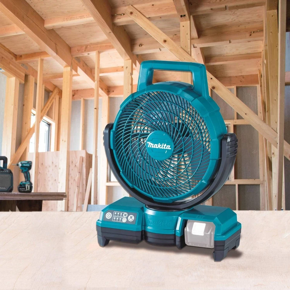 Makita DCF203Z Cordless Lithium-ion 9-1/4" Li-Ion Cordless Battery Job Site Fan - Image 4 of 4