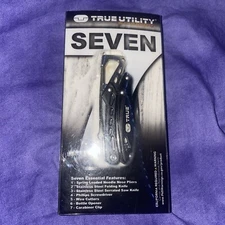 True Utility TU180F Seven Multi-Tool Saw Knife wire cutters Pliers Screwdriver