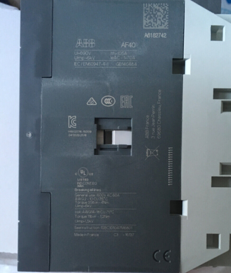 ABB AC Contactor AF40-22-00-11*24-60V50/60Hz AC/DC | eBay ABB AC Contactor AF40-22-00-11*24-60V50/60Hz AC/DC | eBay