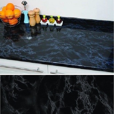 Kitchen Worktop Cover Vinyl Self Adhesive Back Film Wrap Roll Heat