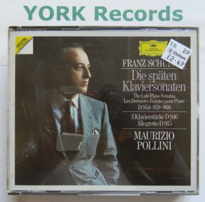 SCHUBERT - Die späten Klaviersonaten MAURIZIO POLLINI - Top Zustand 2 CD Set DG